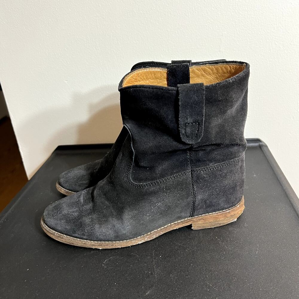 Isabel Marant Black Suede Booties - Picture 3 of 8